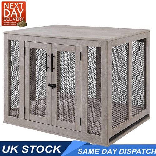 Medium wooden dog - medium, crate