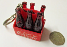 Rare Vintage Coca Cola six pack Keyring / Keychain