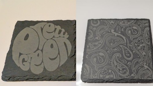 Pretty green logo paisley - green,