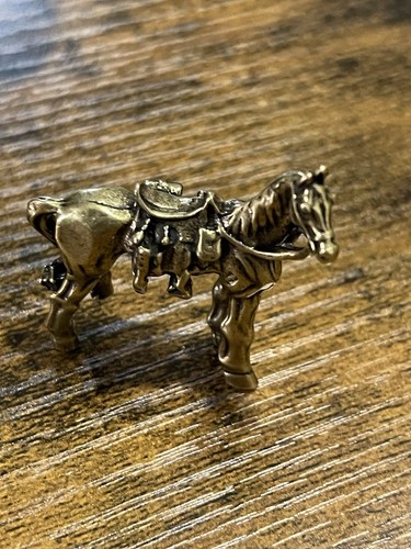 Brass miniature horse - miniature,