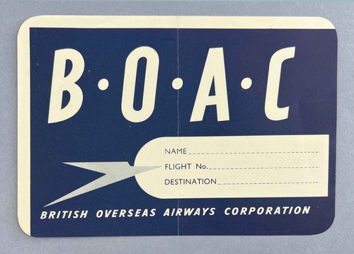 Boac original airline luggage - boac,