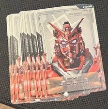 Red Gundam Resource Card English C -  Common Set of 10x