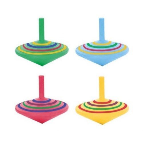 Play wooden spinning tops 4cm - play,