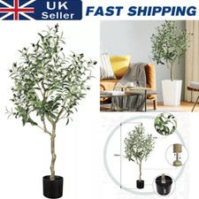 Olive Tree Artificial 120cm Tall Natural Style with Olives Outdoor Indoor Decor
