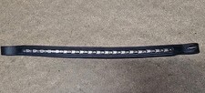 Jeffries Wembley, Link Design Browband, Full Size,16", Black,(Ref: 444R)