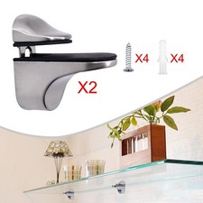 Glass Shelf Brackets for Various Thicknesses of Glass