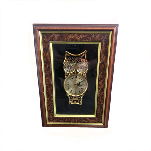 Vintage framed owl wall clock - vintage,