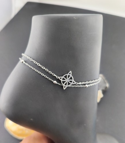 Witch knot double - chain, anklet
