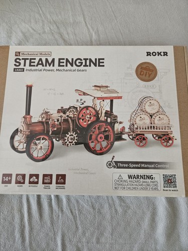 Rokr steam engine wooden - rokr,
