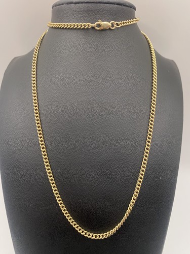 9ct solid yellow - , chain