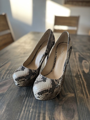 Aldo genuine leather snakeskin - aldo,