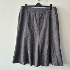 Ladies Skirt Size 20 David Nieper Grey Tweed A Line Smart Casual Day Work 
