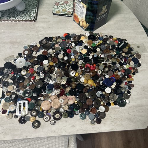 Large job lot buttons - job, old