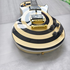  Hot selling LP Style Zakk Wylde Electric Guitar black fingerboard Gold  part 