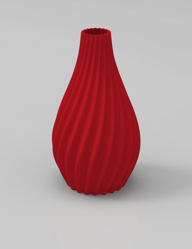 Twist bloom vase 3d - twist,
