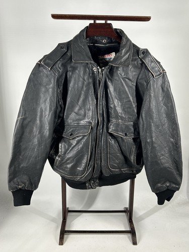 Vintage 90s leather jacket - 90s,