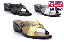 Womens Cross Over Mule Sandals