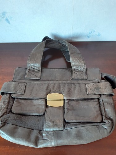 Lupo brown leather handbag - lupo,