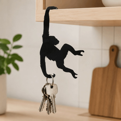Wooden banana balance - banana, hook