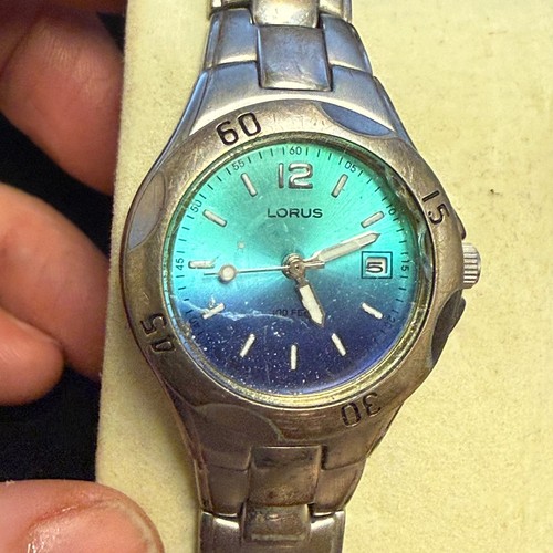 Lorus watch teal blue - teal,