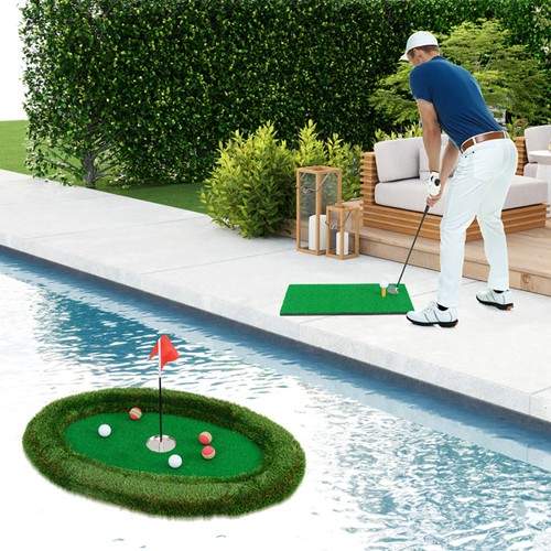 Floating golf green border - floating, w/