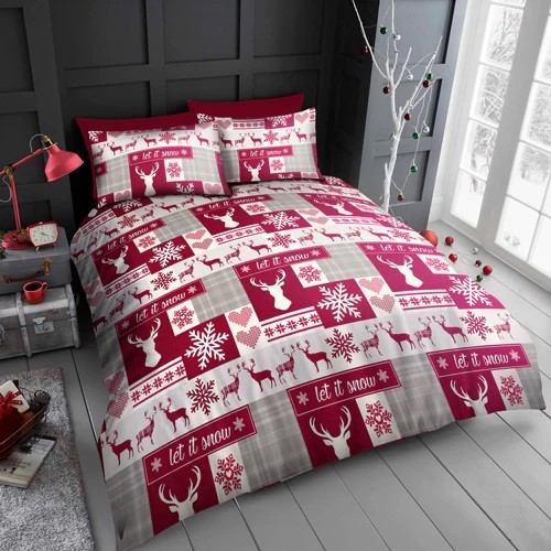 Christmas duvet cover - duvet, stag