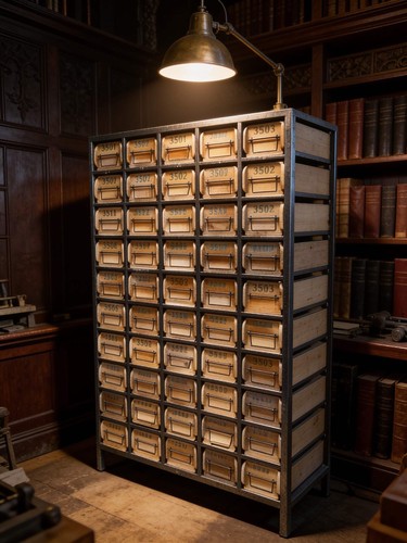 Industrial multi drawer - , wood