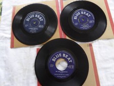 PRINCE BUSTER. 100 TON MEGATON +BURNING CREATION +I'LL FIND LOVE-BLUE BEAT 3X45s