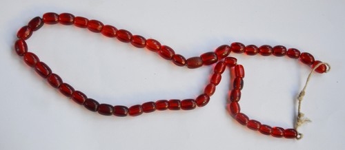 Red vintage african trade - red,