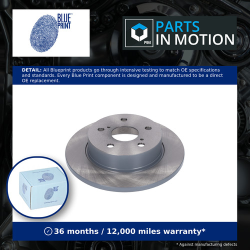 Brake discs pair solid rear - 2x,