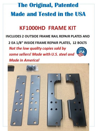 Mower frame repair kit for - mower,