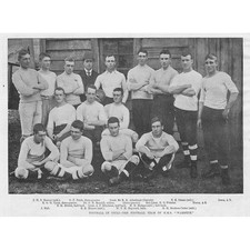 HMS WARSPITE Football Team - Antique Print 1893