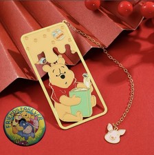 Disney Winnie the Pooh & Friends Bookmark +FREE Badge Gift 4 Disney Fans/Readers