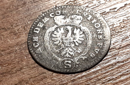 Old silver coin 1777 - old,