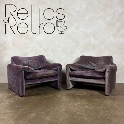 Maralunga purple blue armchair - maralunga,