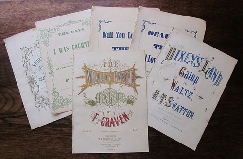 Victorian music sheets - 6,