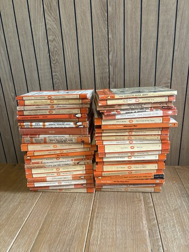 Vintage orange penguin - vintage,