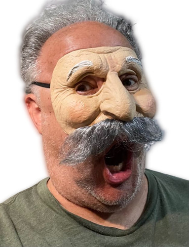 Funny big mustache - big, man