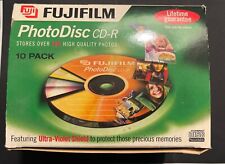 New 10x Fujifilm PhotoDisc CD-R 700MB Blank Data Discs Recordable UV Protection