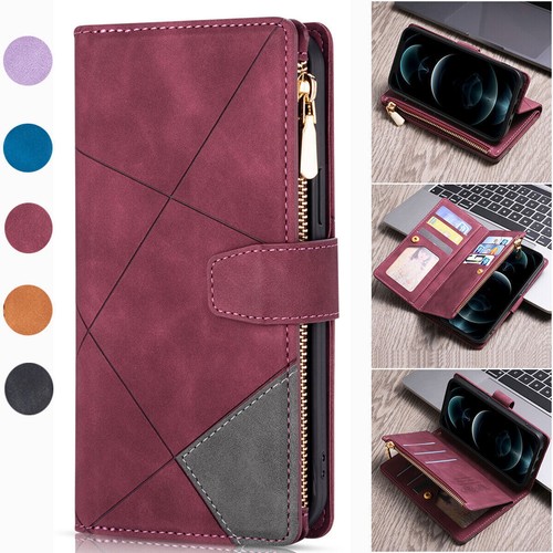 Leather flip wallet phone - flip, case