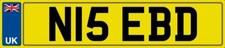 NICE INITIALS NUMBER PLATE N15