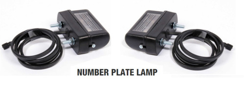 Aspock number plate pair light - number,