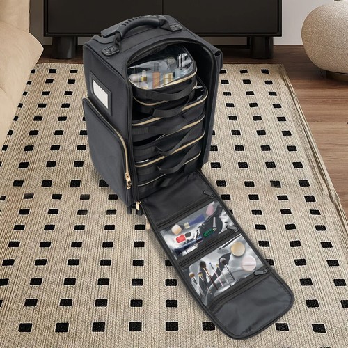 Rolling makeup train case - rolling,