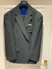 The Label 2 pce grey wool suit, brand new, unworn,LESS THAN HALF PRICE, 44 Short