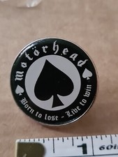 Motorhead Metal Pin Badge Rock Lemmy Ace Of Spades Born To Lose, Live To Win 