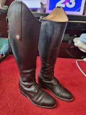 Sarm Hippique 1700 Riding Boots Black Size 38/UK5 Narrow Leg With Zip