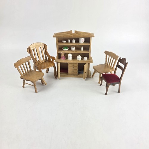 Wooden dolls house furniture - wooden,