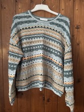 Multicoloured Turquoise Jumper  Primark Size Medium