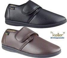 Mens Dr Keller Slip On Orthopaedic Comfort Cushioned Walking Slippers Shoes