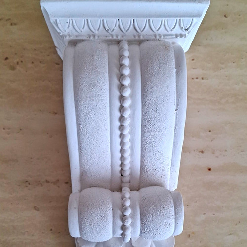 White plaster victorian style - plaster,